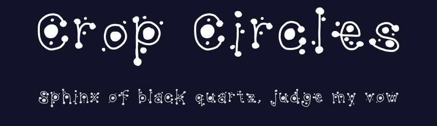 Crop Circles by Kandi Wallace — Decorative Font — thumbnail 2