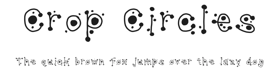 Crop Circles by Kandi Wallace — Decorative Font