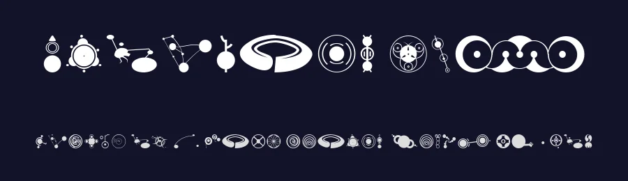 CropBats AOE by Astigmatic One Eye Typographic Institute — Dingbats Font — thumbnail 2