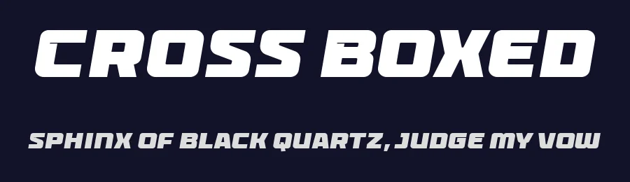 Cross Boxed by Namara Creative — Display Font — thumbnail 2