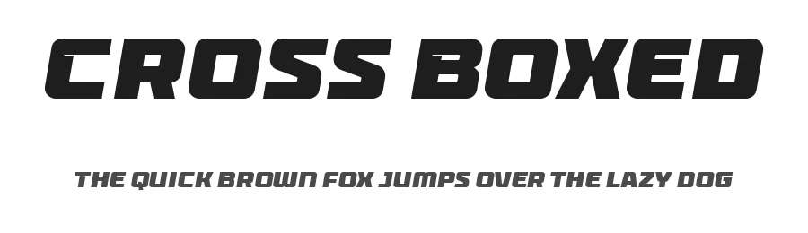 Cross Boxed by Namara Creative — Display Font
