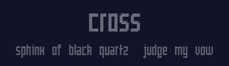 Cross by Benoît Sjöholm — Display Font — thumbnail 2