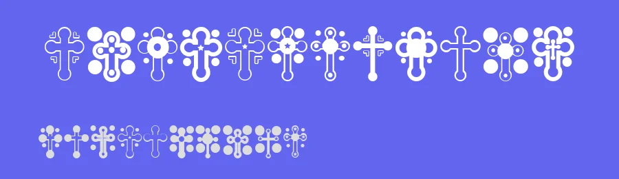 Crosses by Vladimir Nikolic — Dingbats Font — thumbnail 3
