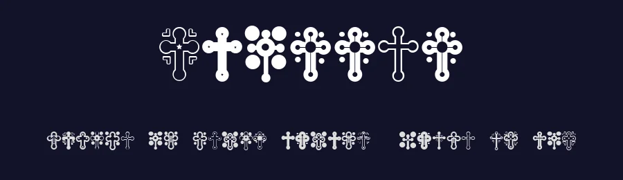 Crosses by Vladimir Nikolic — Dingbats Font — thumbnail 2