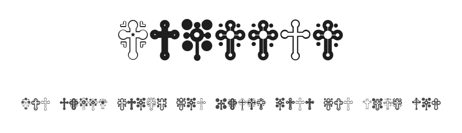 Crosses by Vladimir Nikolic — Dingbats Font