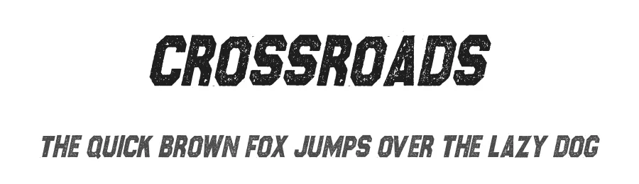 Crossroads by Billy Argel Fonts ® — Decorative Font
