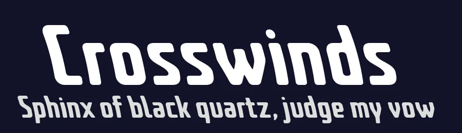 Crosswinds by Yves Michel — Sans Serif Font — thumbnail 2