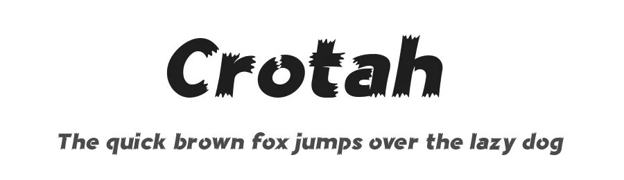 Crotah by Alit Design — Decorative Font