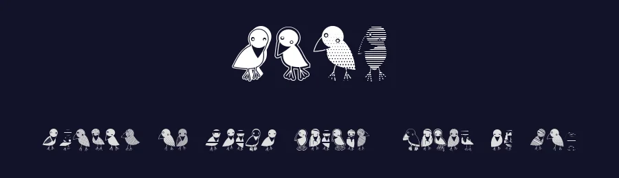 Crow by Vladimir Nikolic — Dingbats Font — thumbnail 2