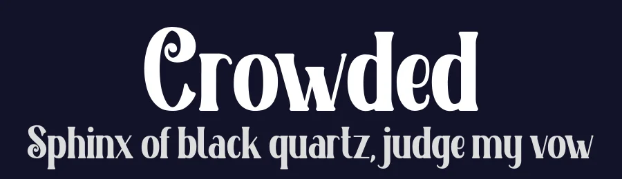 Crowded by Arvn — Decorative Font — thumbnail 2