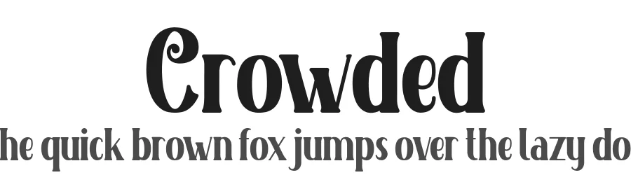 Crowded by Arvn — Decorative Font