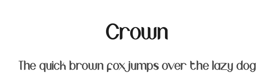 Crown by Omotu Studio — Sans Serif Font