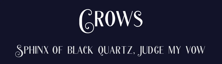 Crows by HansCo — Decorative Font — thumbnail 2