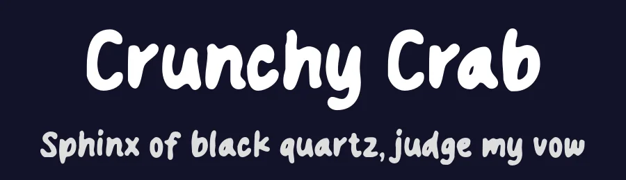 Crunchy Crab by MJType — Decorative Font — thumbnail 2