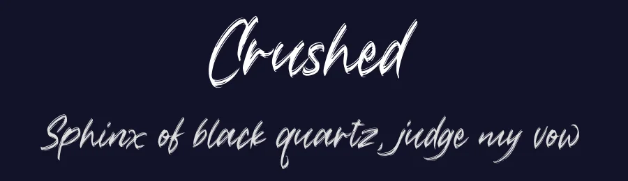 Crushed by Motokiwo — Script Handwritten Font — thumbnail 2