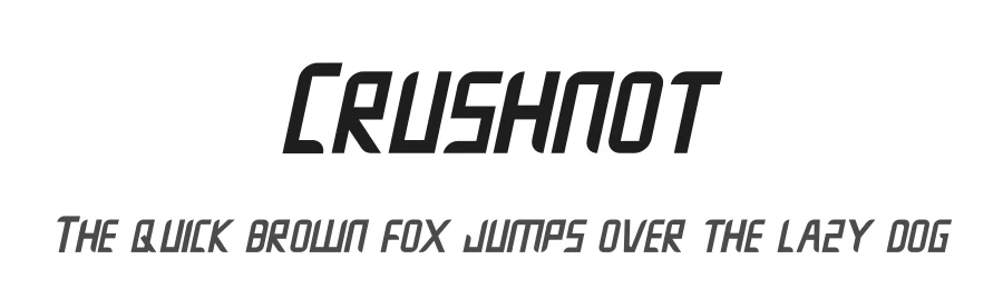 Crushnot by Prioritype Co — Sans Serif Font