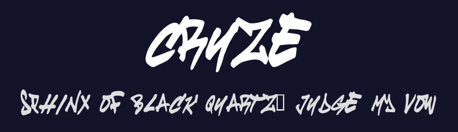 Cruze by Cruze — Script Handwritten Font — thumbnail 2