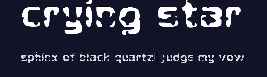 Crying Star by SDFonts — Decorative Font — thumbnail 2