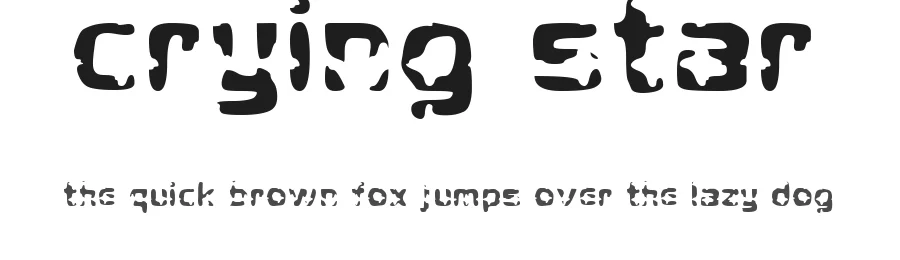 Crying Star by SDFonts — Decorative Font
