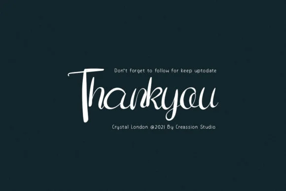 Crystal London Font by Creassion Studio — Script Handwritten Font — thumbnail 5