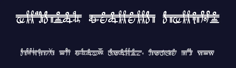 Crystal Bearers Script by hechicero — Dingbats Font — thumbnail 2