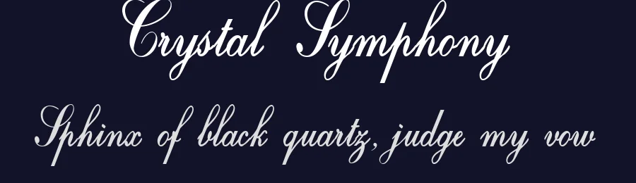 Crystal Symphony by Herofonts — Script Handwritten Font — thumbnail 2