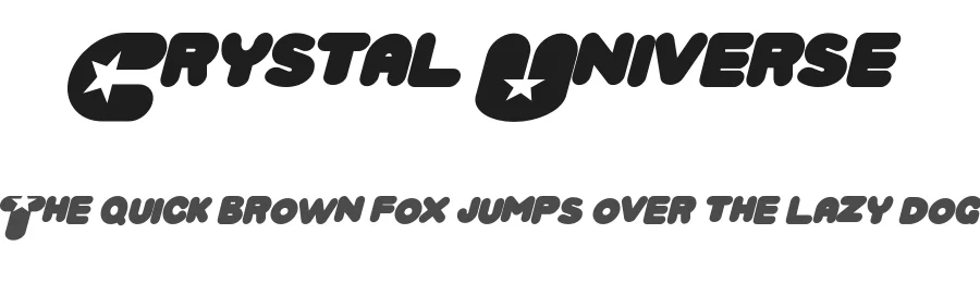 Crystal Universe by MaxiGamer — Sans Serif Font