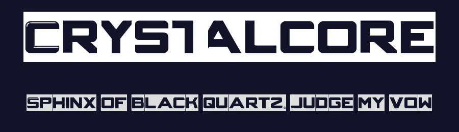 Crystalcore by weknow — Display Font — thumbnail 2