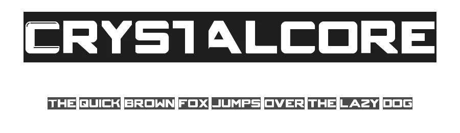 Crystalcore by weknow — Display Font
