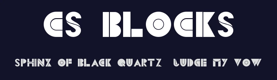 CS Blocks by Chiara Sotgiu — Decorative Font — thumbnail 2