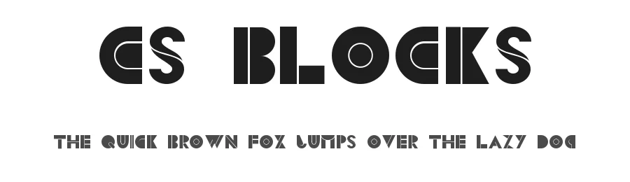 CS Blocks by Chiara Sotgiu — Decorative Font