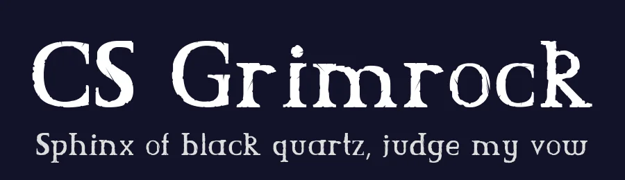CS Grimrock by CharlieSamways — Blackletter Font — thumbnail 2
