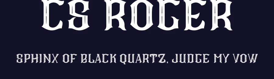 CS Roger by Craft Supply Co. — Decorative Font — thumbnail 2