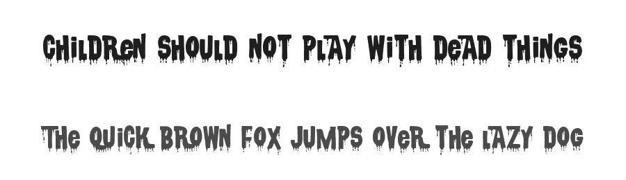 Children should not play with dead things