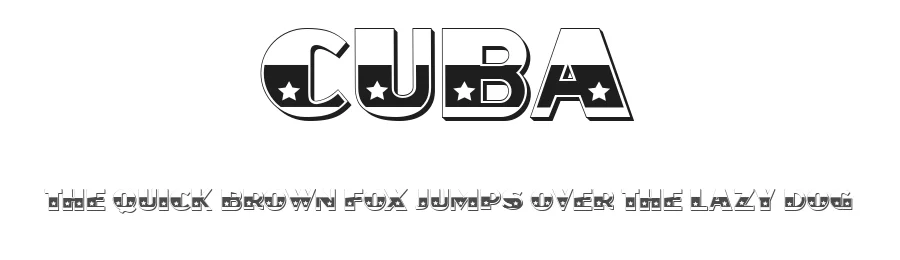 Cuba by Vladimir Nikolic β Decorative Font