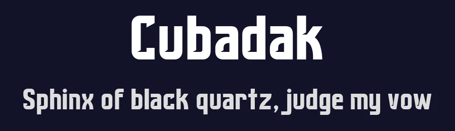Cubadak by Khoe Roni — Sans Serif Font — thumbnail 2