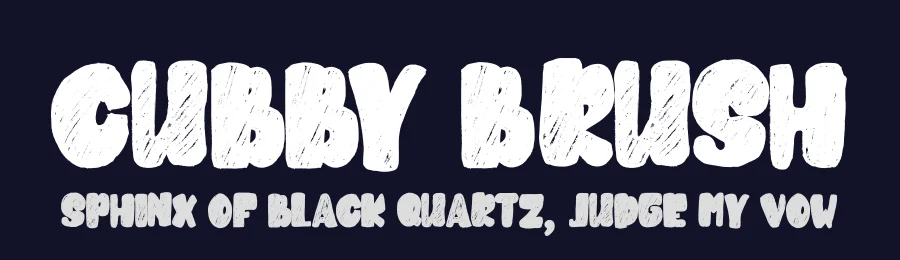 Cubby Brush by Letterara — Decorative Font — thumbnail 2