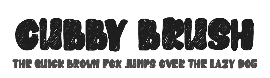 Cubby Brush by Letterara — Decorative Font