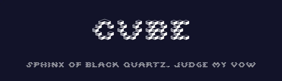 Cube by Matteo Marco Milazzo — Display Font — thumbnail 2