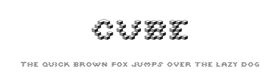 Cube by Matteo Marco Milazzo — Display Font