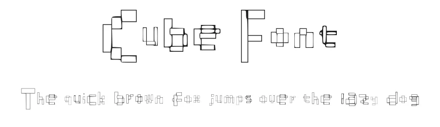 Cube Font