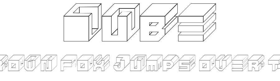 Cube by Fenotype — Display Font