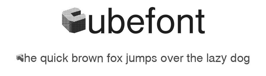 Cubefont