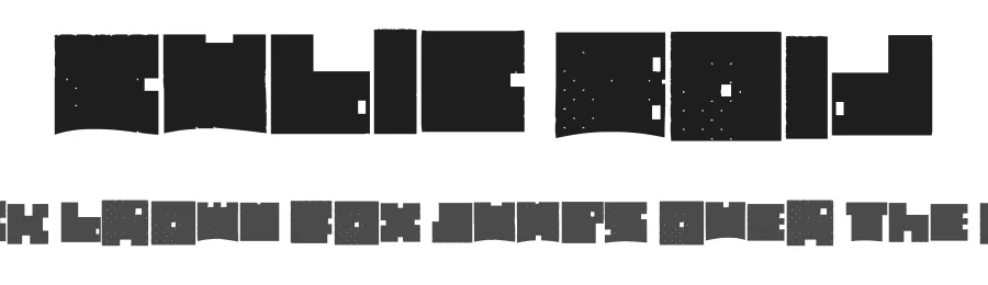 Cubic Bold by Judith Sales — Decorative Font