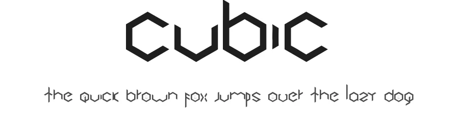 Cubic by Valdeir Junior — Display Font