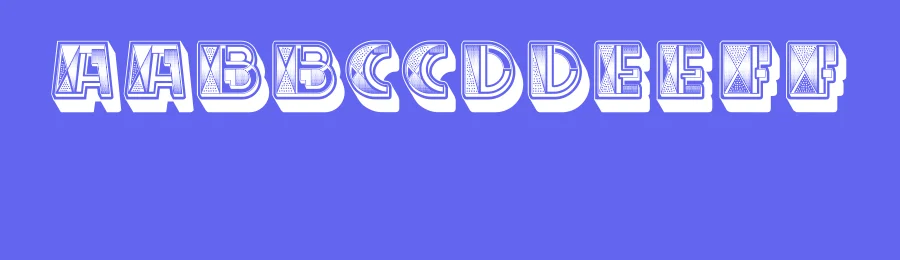 Cubismo by Vladimir Nikolic — Decorative Font — thumbnail 3