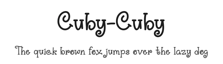 Cuby-Cuby by Rabas Design — Decorative Font