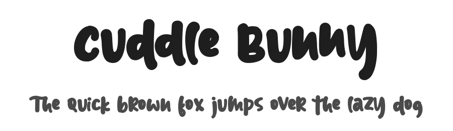 Cuddle Bunny by Stefani Letter — Decorative Font