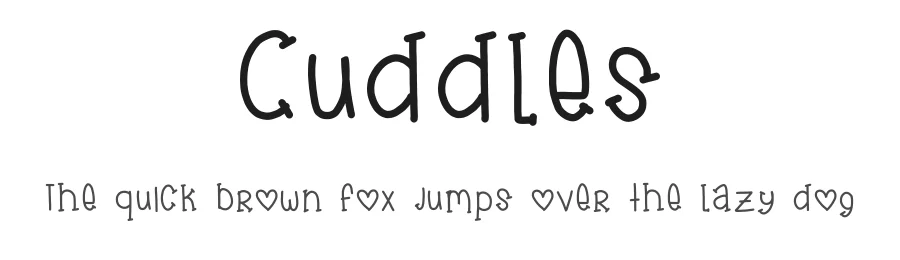 Cuddles by Mahima Khullar β Decorative Font