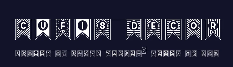 Cufis Decor by Kotak Kuning Studio — Decorative Font — thumbnail 2